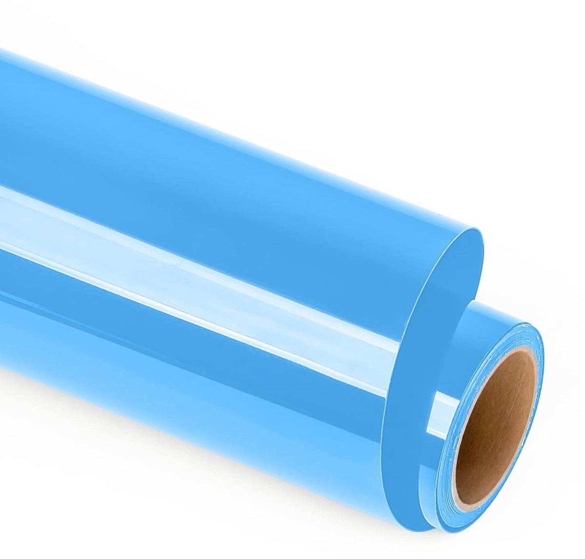 Vinyl Blauw Plotterfolie 30,5 cm x 1,8 m Flexfolie voor Textielplotten, geschikt voor Cricut en Silhouette Cameo - DIY T-Shirts en Stoffen