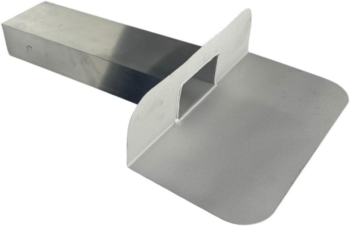 Aluminium zijafvoer Attika 60 mm x 100 mm x 330 mm, dakafvoer voor plat dak, dakgully, dakdrainage