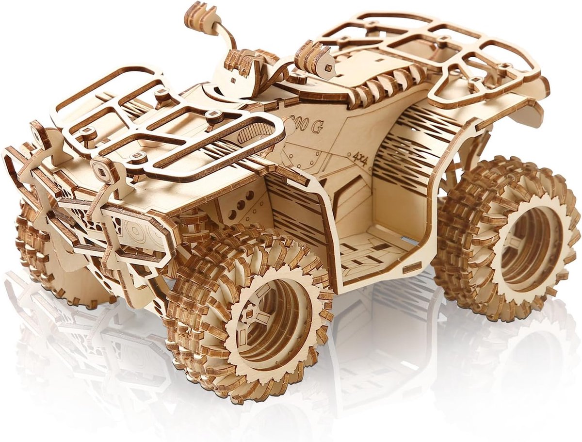 3D Puzzel Strandauto, Houten Strand Buggy Modellen Kits voor Volwassenen te Bouwen, DIY Voertuig Bouw Craft Kits, Huisdecoratie en Kerstmis Verjaardag Valentijn Giften voor Mannen Vrouwen
