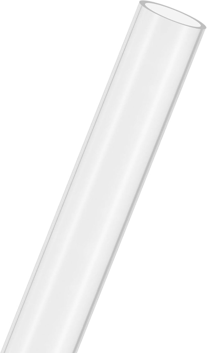 1-Pack Clear Stijve Acryl Pijp, 26mm [1.04"] ID x 30mm [1.25"] OD Plastic Ronde Buis voor Waterkoelingssysteem/Lampen/Fonteinen/Aquaria/Display Stand, Acryl Tubing [305mm/12IN]