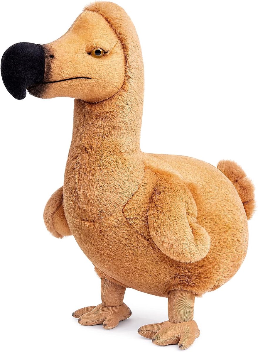 Lilizzhoumax Dodo Vogel Pluche Speelgoed 35cm/13" Simulatie Realistische Pop Speelgoed Dodo Pluche Wilde Dieren Pluche Cadeau voor Vrienden en Kinderen Prehistorische Wezens