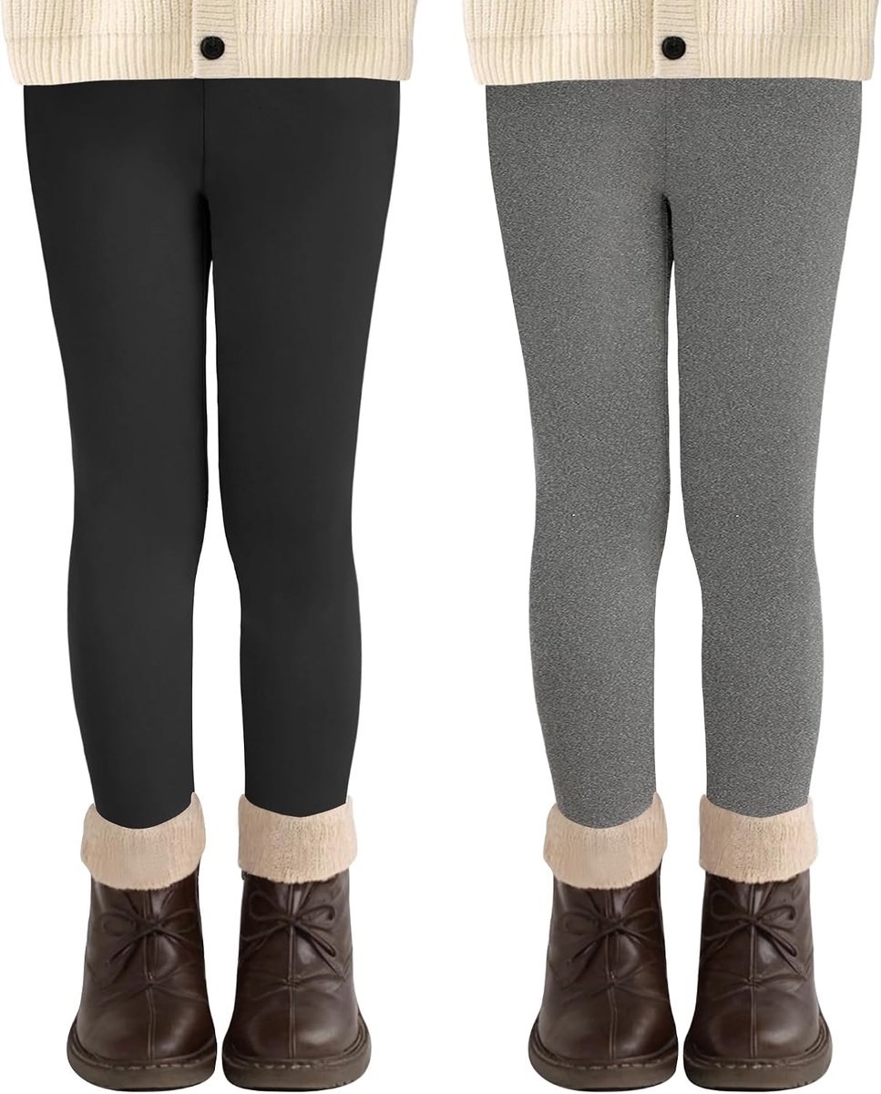 Leggings, hoge taille, lange sportlegging, zachte sportlegging, elastische fitnessbroek, comfortabele dansbroek, basic voor kinderen