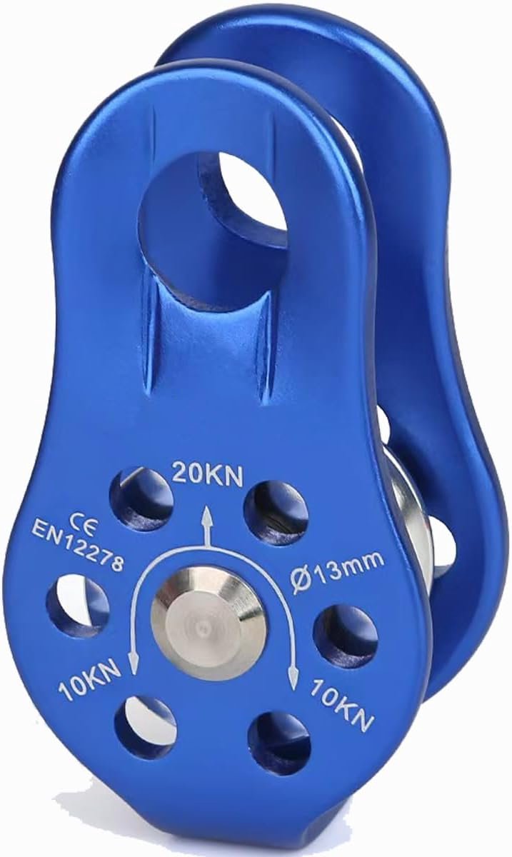 Katrol high-performance kabelrol van aluminiumlegering voor het klimmen van 12 mm eentouw-riemschijf blok voor 12 mm touwklimmen
