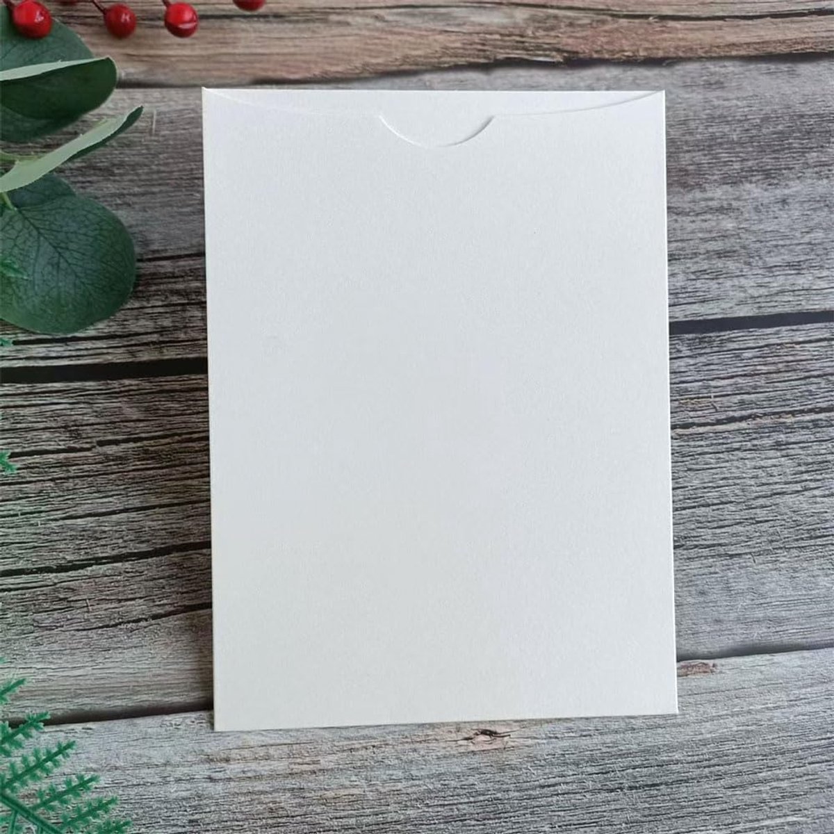Celemony 25 sets uitnodigingskaart met envelop voor bruiloft (ivoor)