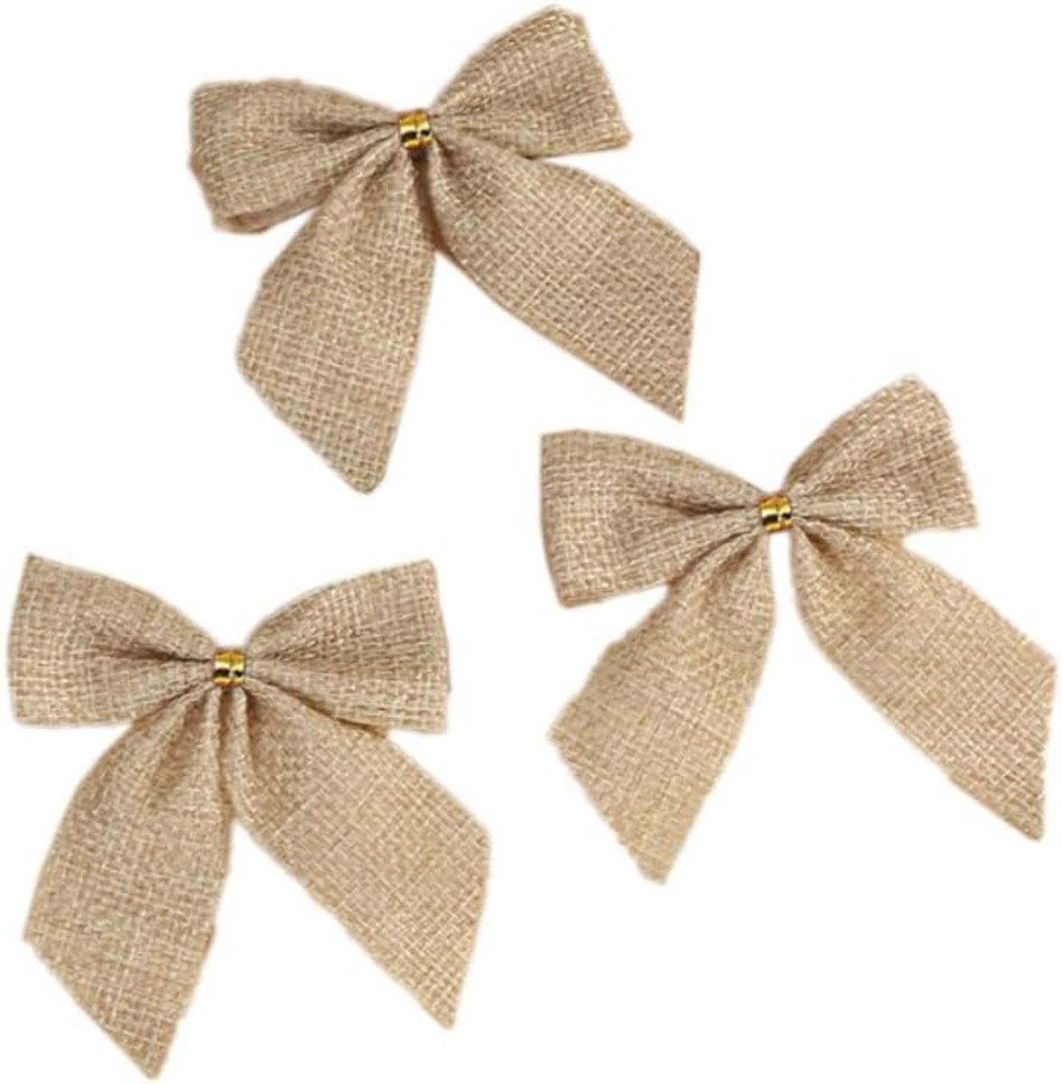 10 stuks linten voor kerstboom, kerstlint decoratieve linten kerstboomversiering bel kerstboomdecoratie sierlinten voor kerstboomversiering bruiloft verjaardag Kerstmis, hazelaar