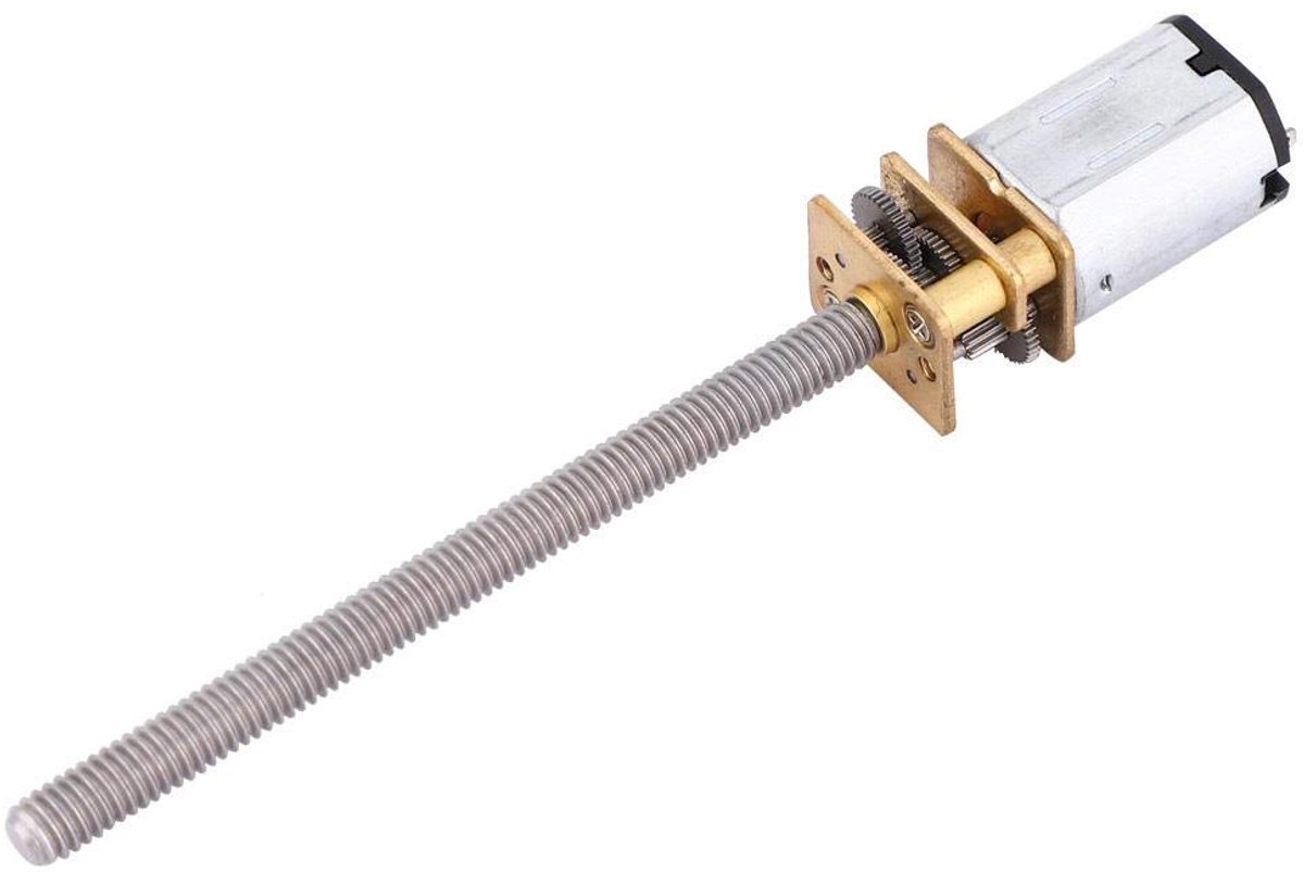 DC 6-12 V N20 reductiemotor Hoge koppel Loodschroef M4x55mm 12 V lange uitgang Kogelschroefaccessoires DIY RC speelgoed Motor met versnelling Garosa 60 tpm