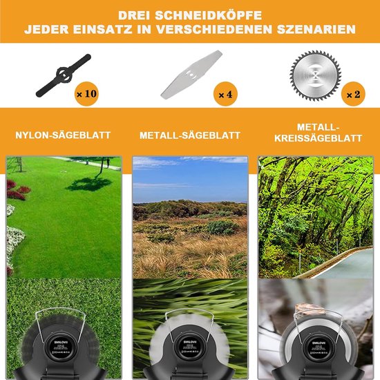 Onkruidborstel Electrisch - Bosmaaier - Grastrimmers met Accu - Onkruidverwijderaar — afbeelding 2
