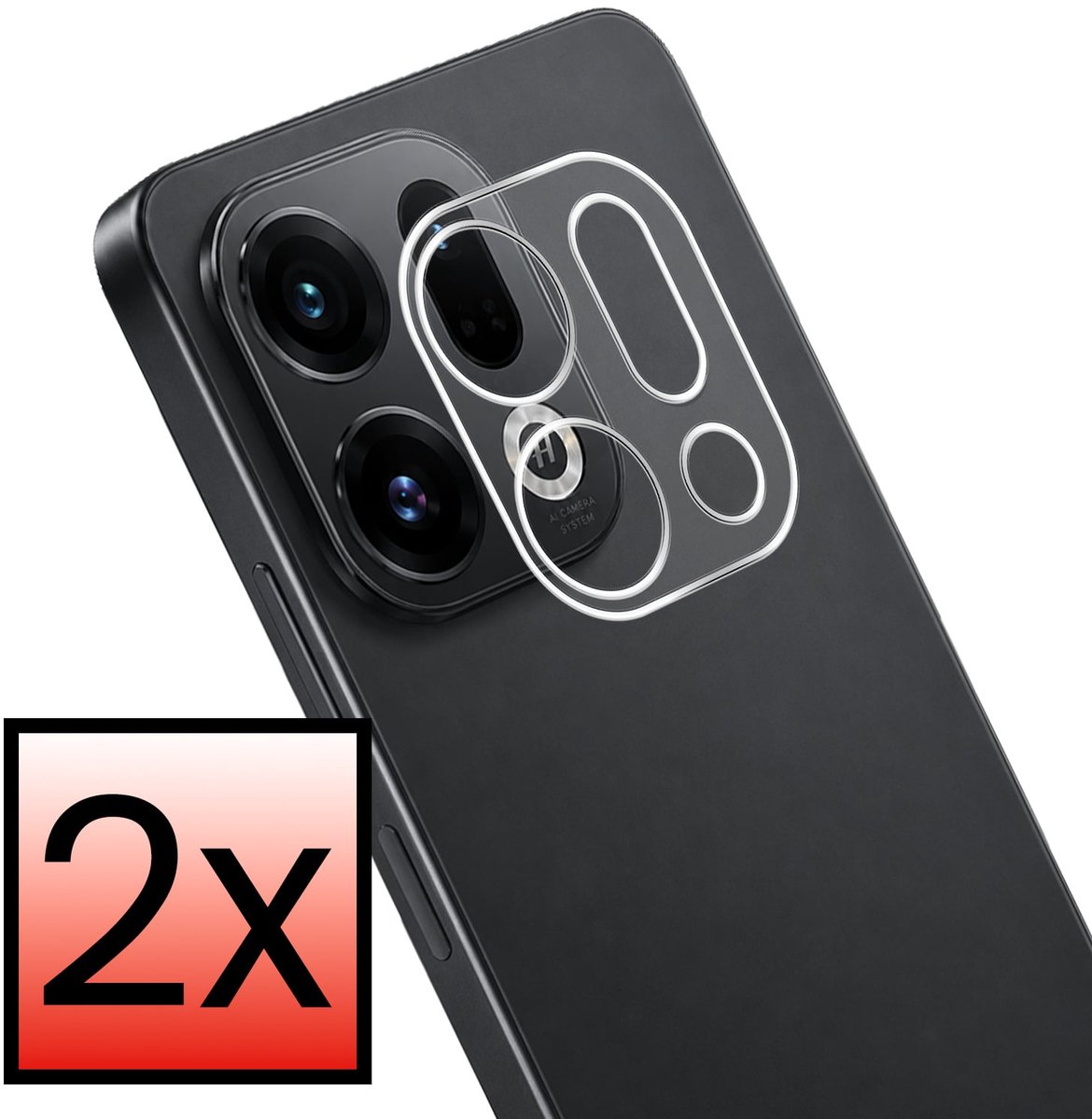 Camera Lens Protector - 2 Stuks - Geschikt voor OPPO Find X9 - Camera Screenprotector - Beschermglas - Gehard Glas - Tempered Glass - Screen Protector