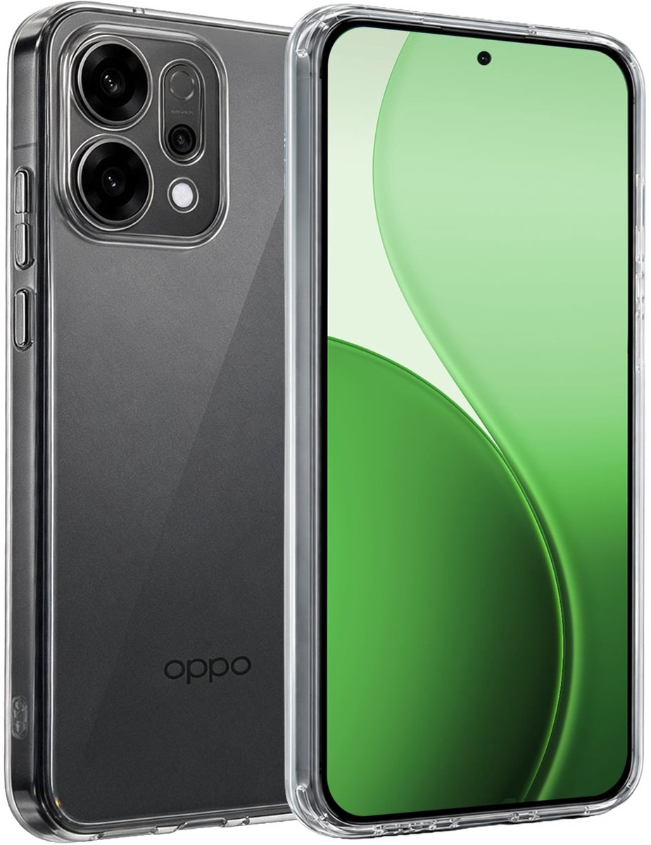 Hoesje Geschikt voor Oppo Reno 14 - Sterk & Shockproof - Hoes Cover - Siliconen Case - Transparant