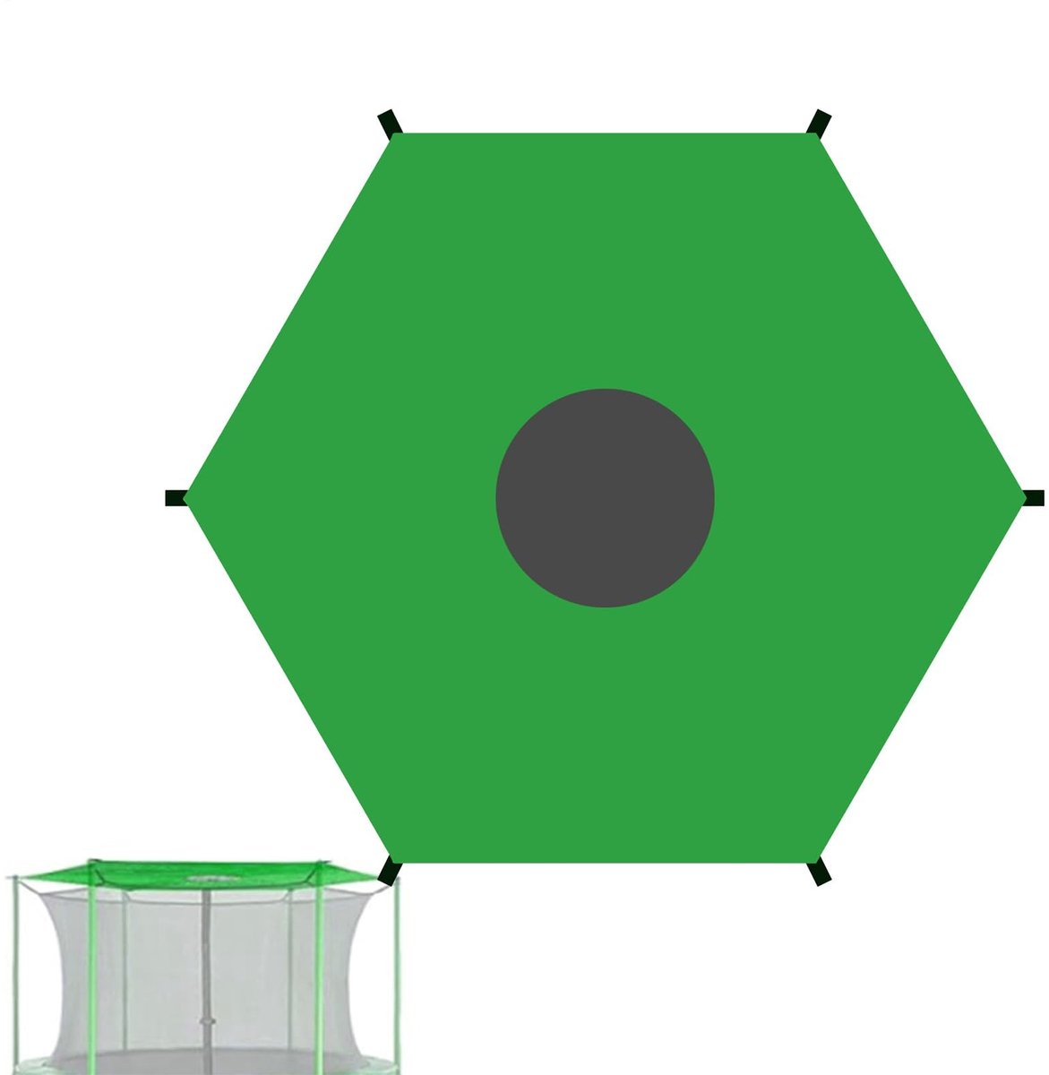 Elzusha - Waterdichte Trampoline Zonnebescherming