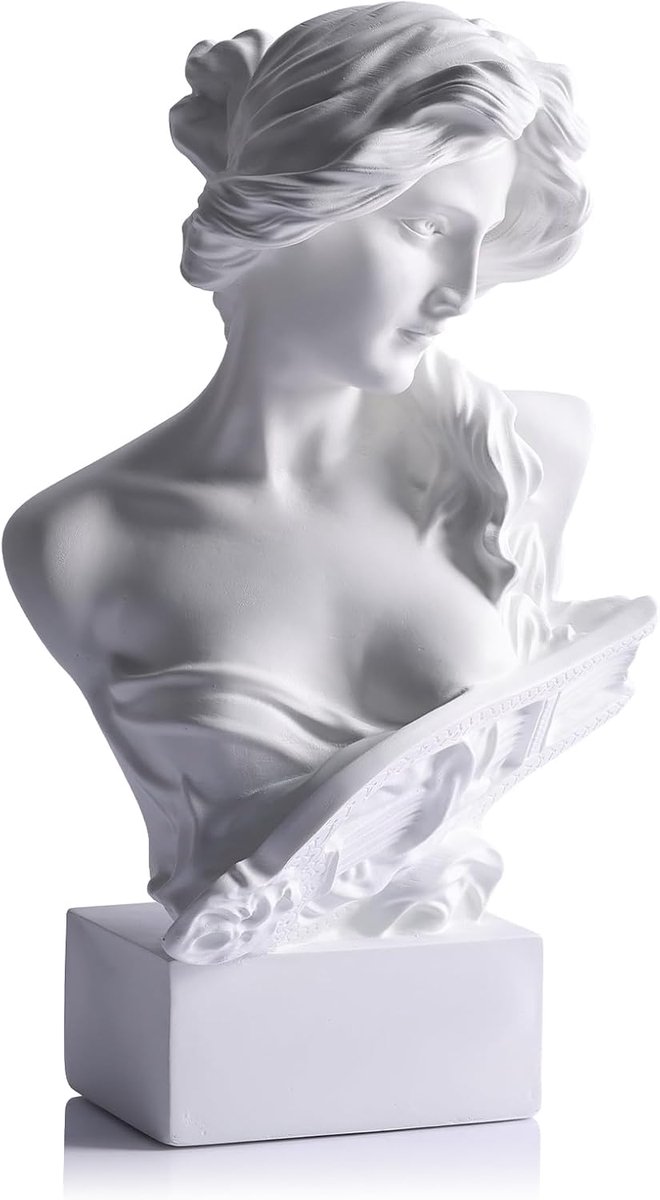 15 - 2 cm H Griekse mythologie buste standbeeld decor - Artemis standbeelden Romeinse godin beeldjes - gebruikt voor schets praktijk esthetiek standbeelden en sculpturen en indoor vulruimte voor woonkamer
