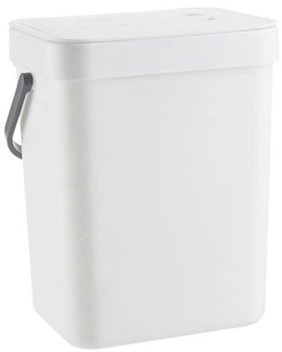Compostbak 3 Liter - Keukenafvalbak - Hangende Vuilnisbak - Duurzaam Plastic - Gemakkelijk Schoon Te Maken - Stijlvol Ontwerp