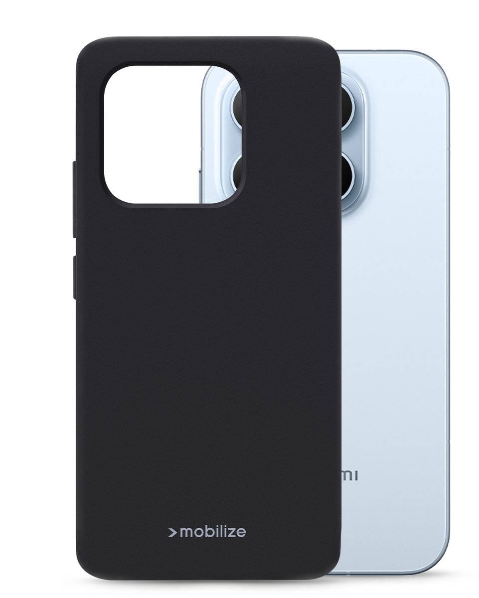 Mobilize Rubber Gelly Case - Geschikt voor Xiaomi 17T Pro - Matt Black