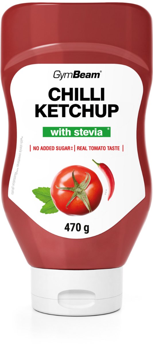 GymBeam Ketchup met Stevia 470 g Spaanse peper