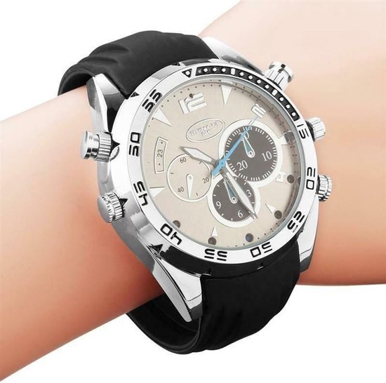 Verborgen Camera Horloge - Spy Cam DVR - Geheime Opnames - FHD 1080P Video - 32GB Geheugen - Zwart — afbeelding 3