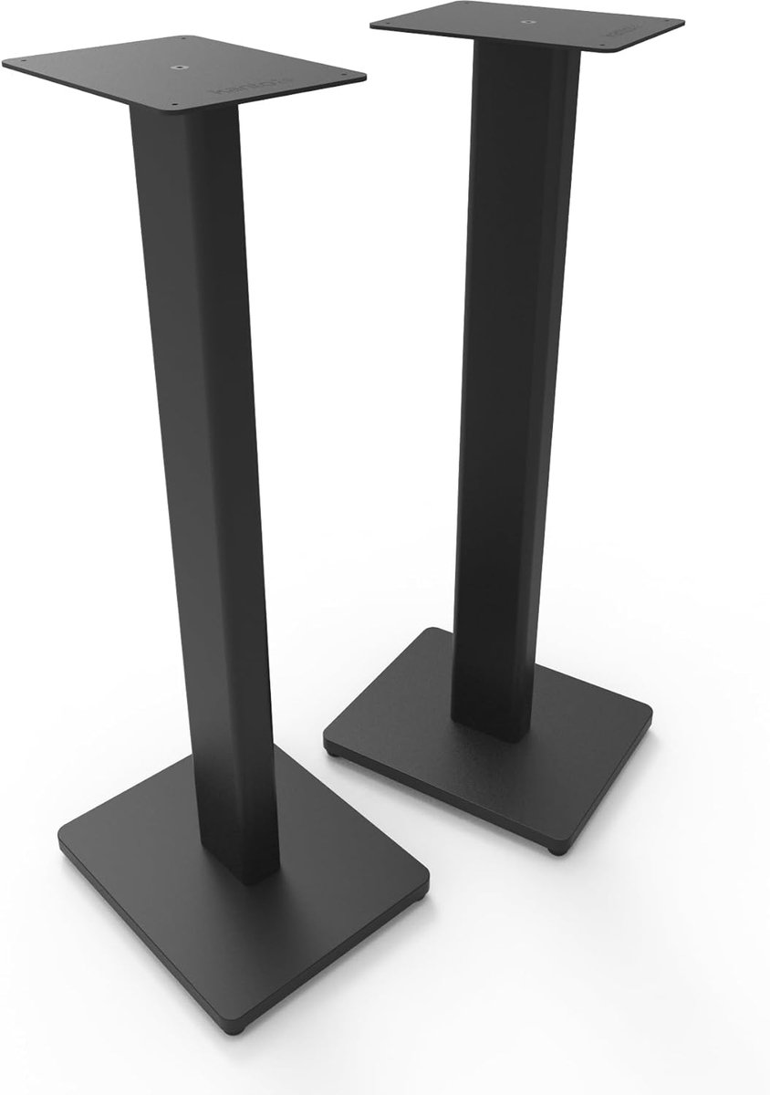 SnelShoppen - 28" Universele Vloerspeakers Standaards voor Boekenplank Speakers tot 13,6kg | Verbeterde Geluidskwaliteit | Verborgen Kabelbeheer | Tij