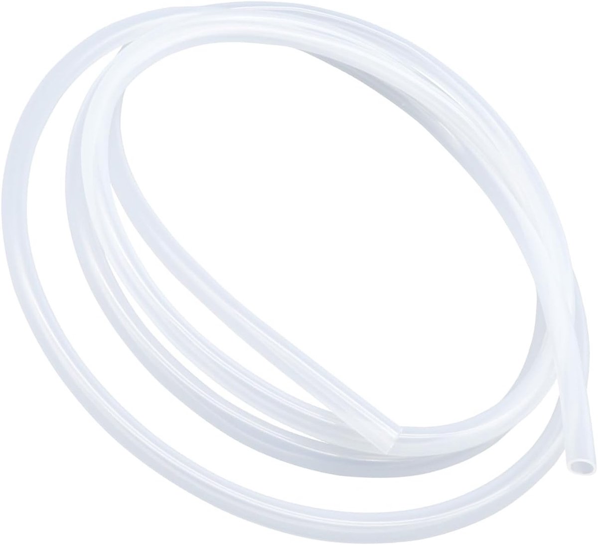 Voedselveilige transparante siliconen buis, afmeting 5 mm x 7 mm, lengte 3,6 m (11,8 ft), dikte 1 mm. flexibele rubberen slang voor lucht/waterleidingen