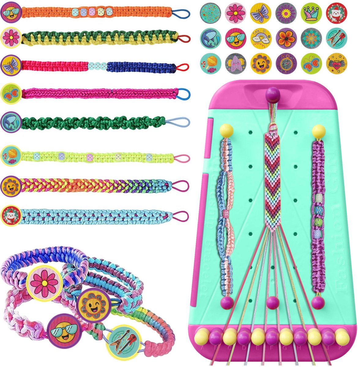 Vriendschapsarmbanden Maakset voor Meisjes - Knutselset voor 7-11 Jaar - Cadeau voor Verjaardag - Groen - 1 Set