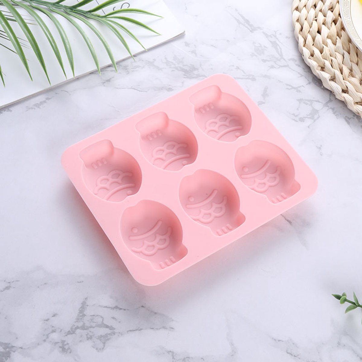 2-delige visvormige siliconen bakvormenset – Herbruikbare bakvormen, geschikt voor het maken van muffins, chocolade, enz., bakaccessoires,grijs
