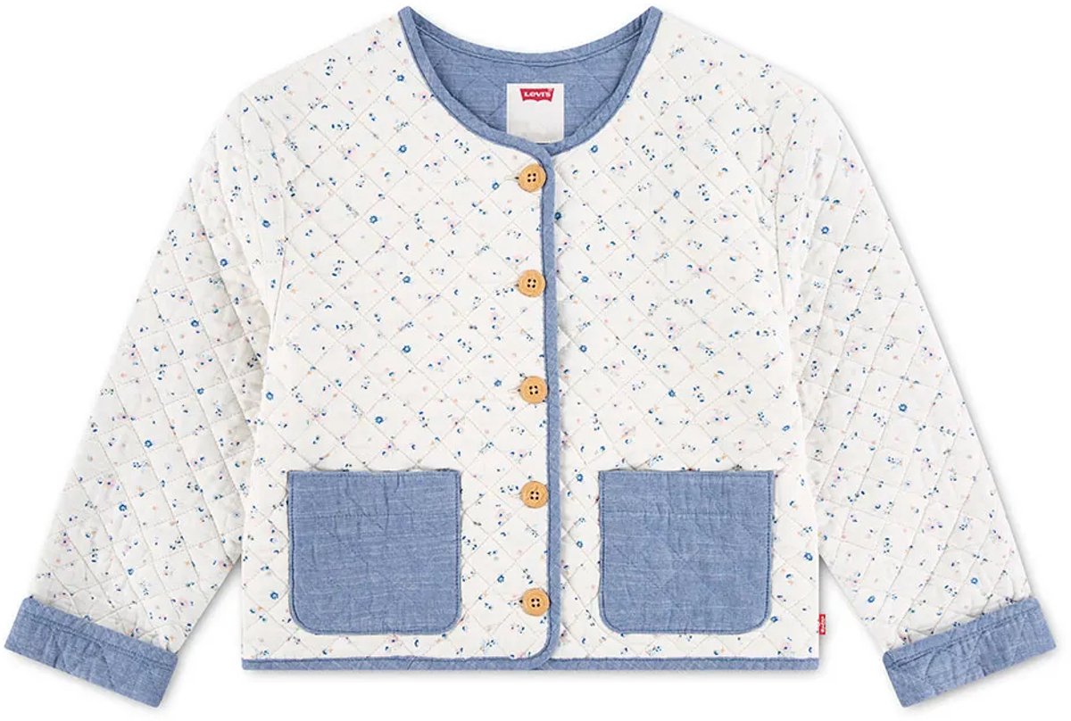 Levi´s ® Kids Floral Aop Denim Jas Wit 10 Years Meisje