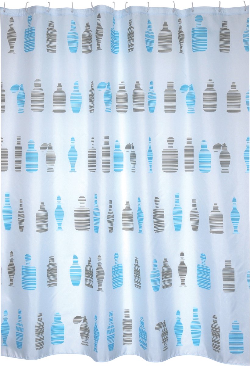 MSV Douchegordijn – Waterdicht en Antibacterieel Douchegordijn van 100% Polyester – Schimmelwerend met Oeko-Tex Certificering