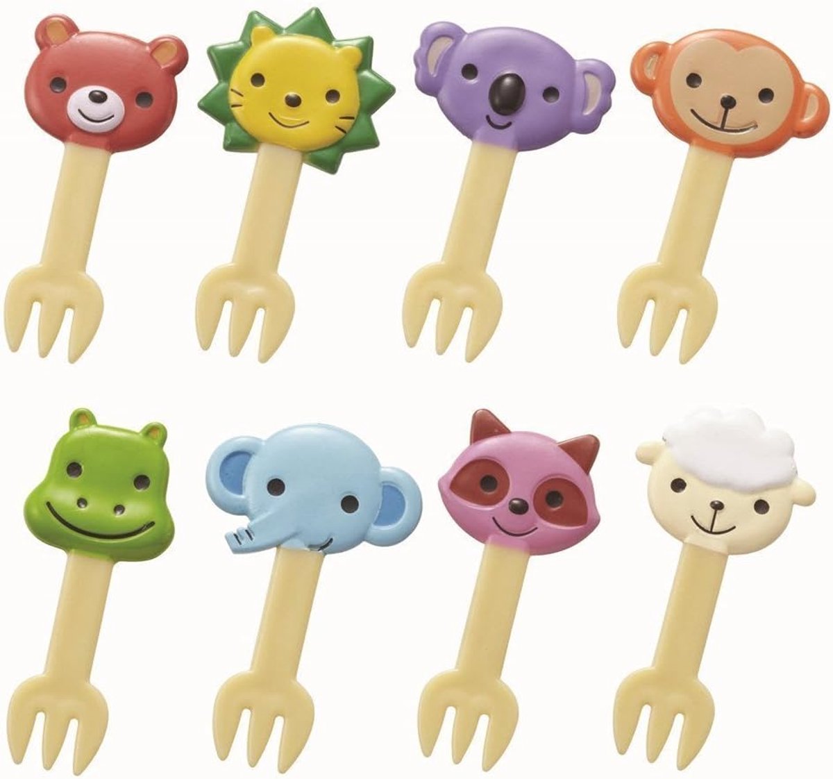 8 stuks Bento Decoration Food Picks Forks Schattig Dier voor Lunch Box Torune