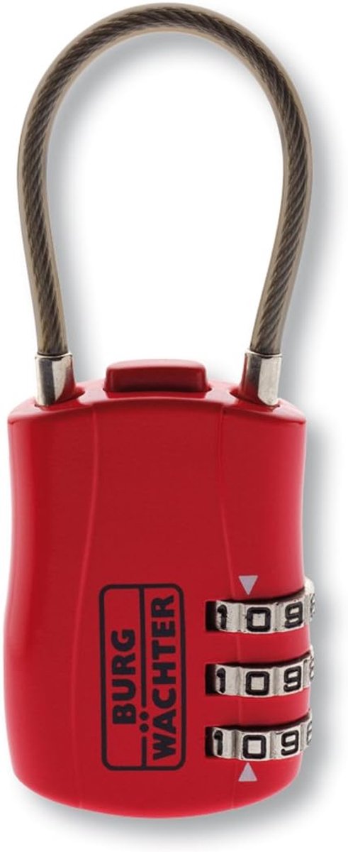 SnelShoppen - Combinatieslot voor Luggage, Rugzakken en Tent met Verstelbare Draad, 3-cijferige Combinatie, 70 mm Draadlengte
