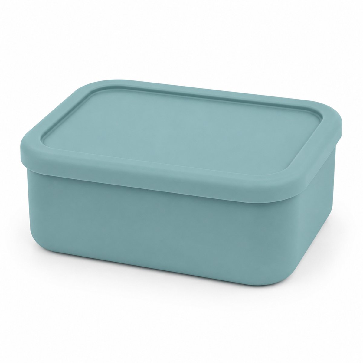 VHV - Lunchbox 1300 ml van Siliconen - Flexibele Broodtrommel met Deksel - Geschikt voor Magnetron, Oven, Vriezer en Vaatwasser - Voor Werk, School en Meal Prep - Blauw