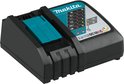 Makita DC18RC snellader voor 7,2-18V accu's met indicatielampjes.