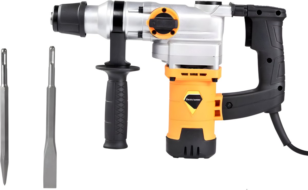 Elektrische Boorhamer 1200W - Sloophamer voor Beton - Inclusief 2 Boren