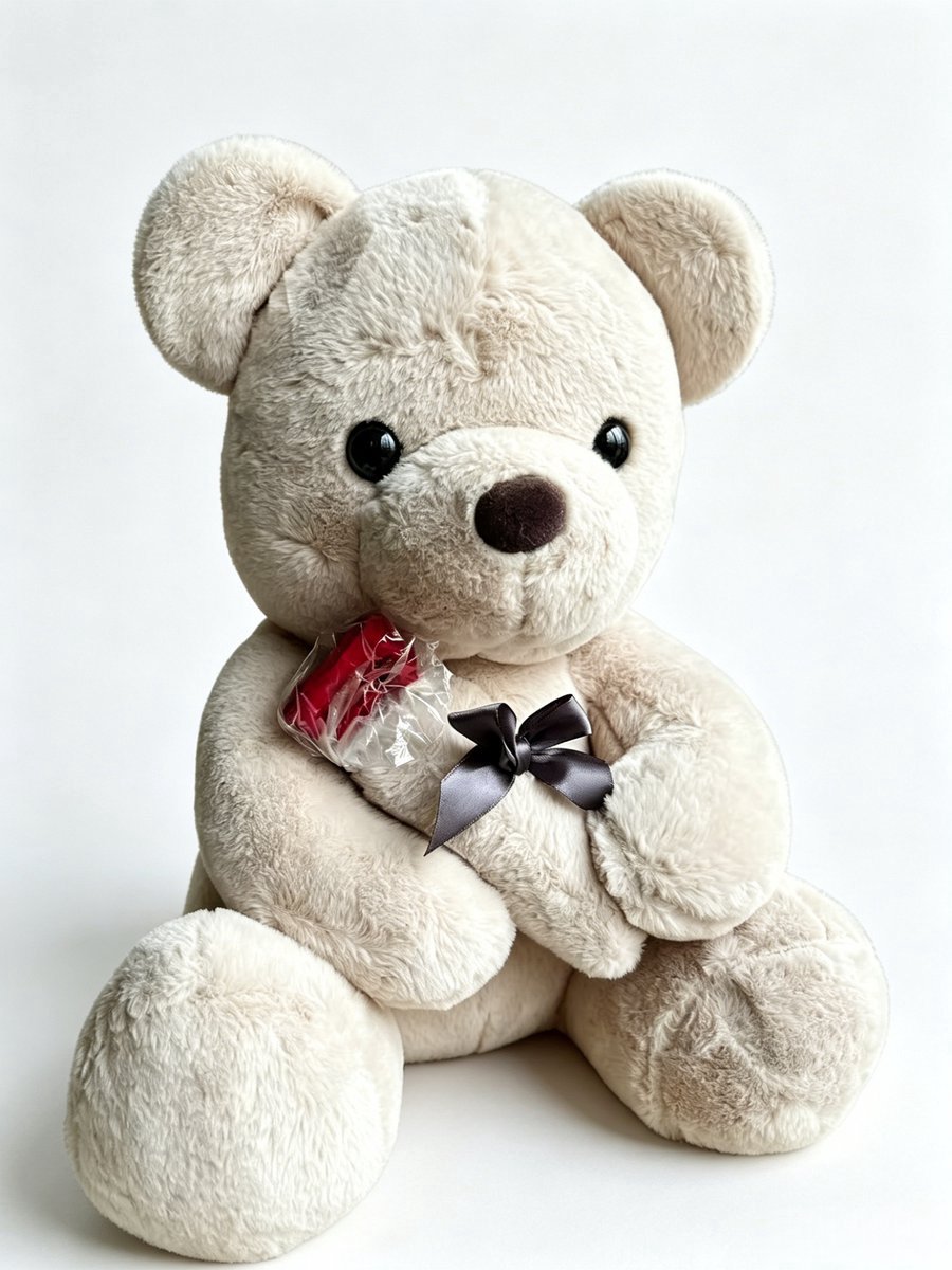 Casalora Pluche Knuffels - Teddybeer Knuffel met Roos - 35cm - Knuffel Beer Valentijn Cadeau of Baby Teddy Beer - Cadeautje Verjaardag - Bruine