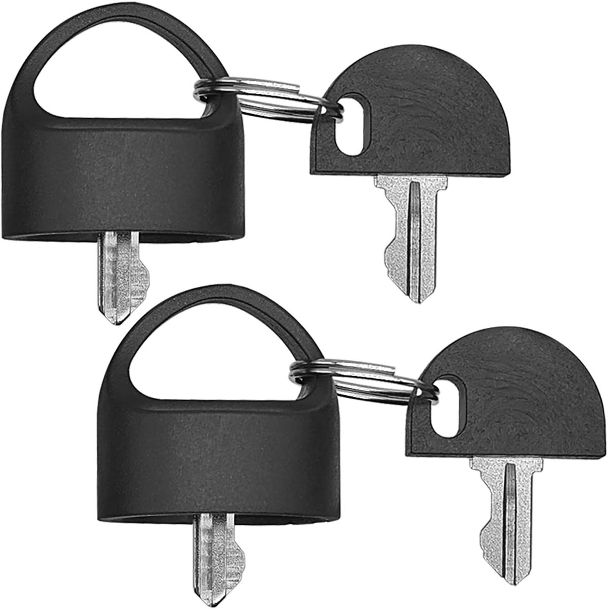 SnelShoppen - 2 Set Easy Pull Sleutels voor Scooters, Vervangingssleutels voor Mobility Scooters, Kunststof, Zwart, 2 Stuks, Eenvoudig in gebruik, Voo