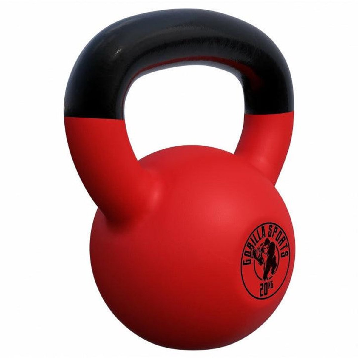 Gorilla Sports Kettlebell - Gietijzer (rubber coating) - 20 kg