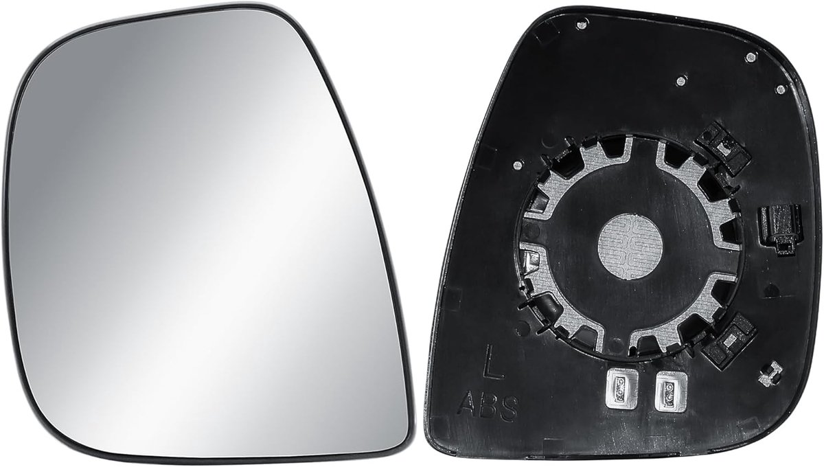 links bestuurderszijde buitenspiegel glas verwarmd met achterplaat spiegelglas voor Citroën Jumpy Berlingo Peugeot Expert Partner Opel Vivaro Combo Fiat Scudo Doblo 2016-2025