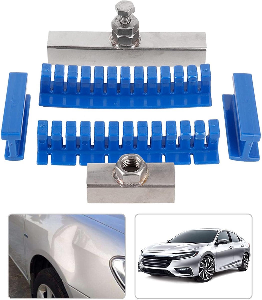 1 set reparatiegereedschappen voor deuken, Dioche Dent Autoreparatiegereedschap voor het verwijderen van voertuigen reparatiegereedschap set blauwe deuk trekker kit