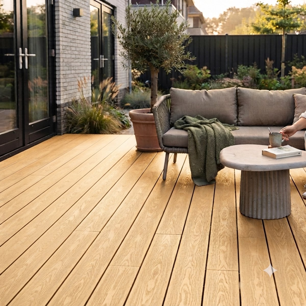 Vlonderplanken - vlonderplank - composiet vlonderplanken 400x14,5 cm! - eiken- vlonderplanken voor uw tuin!