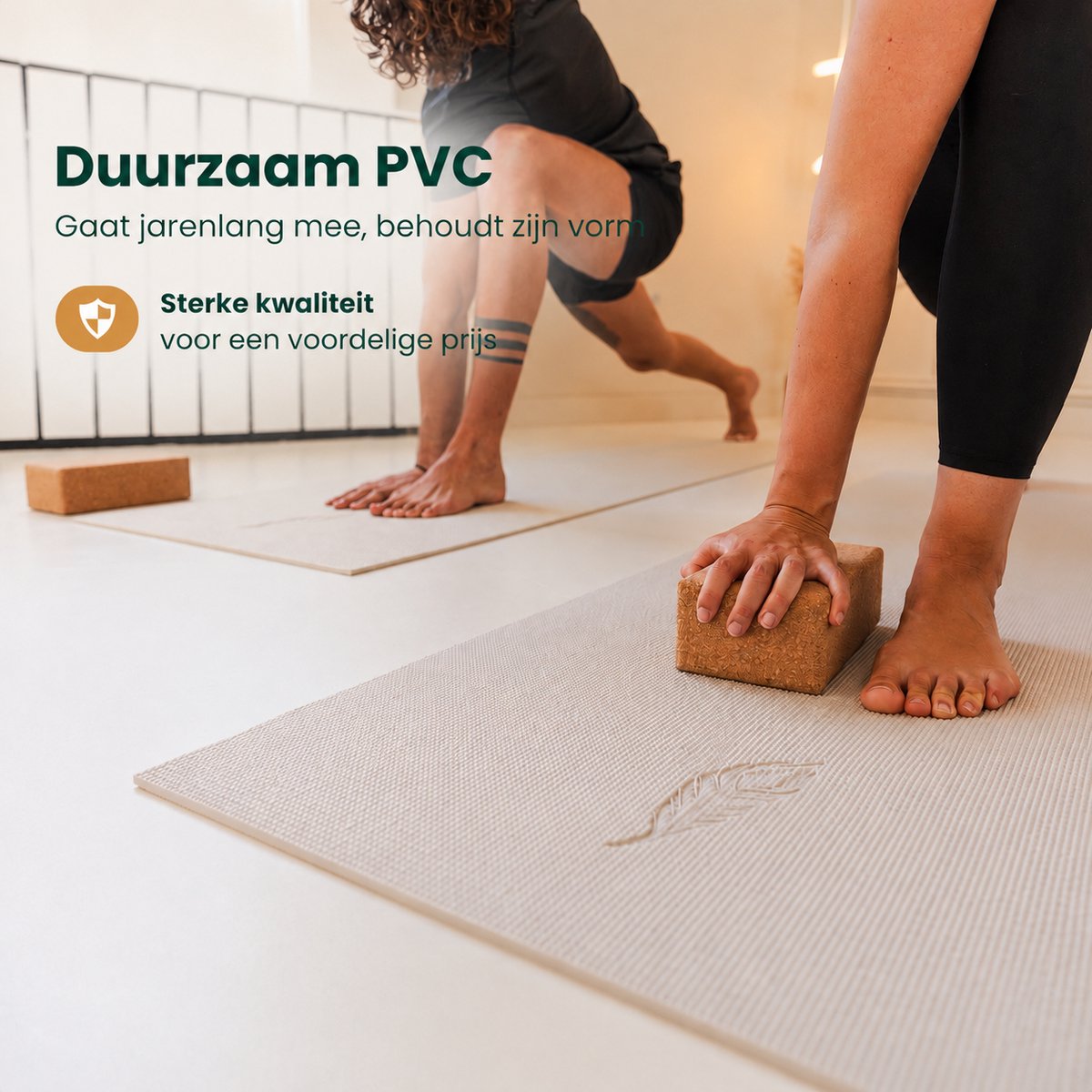MindBaas - Yoga Mat (extra dik) - Crème thumbnail 6