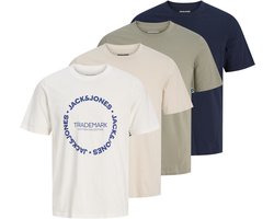 JACK & JONES - JJBENSON TEE SS CREW NECK 4PK MP Heren T-shirt
