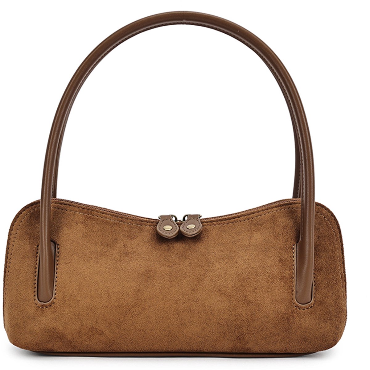Giuliano kunstlederen suede schoudertas Carlijn - Dames - Bruin