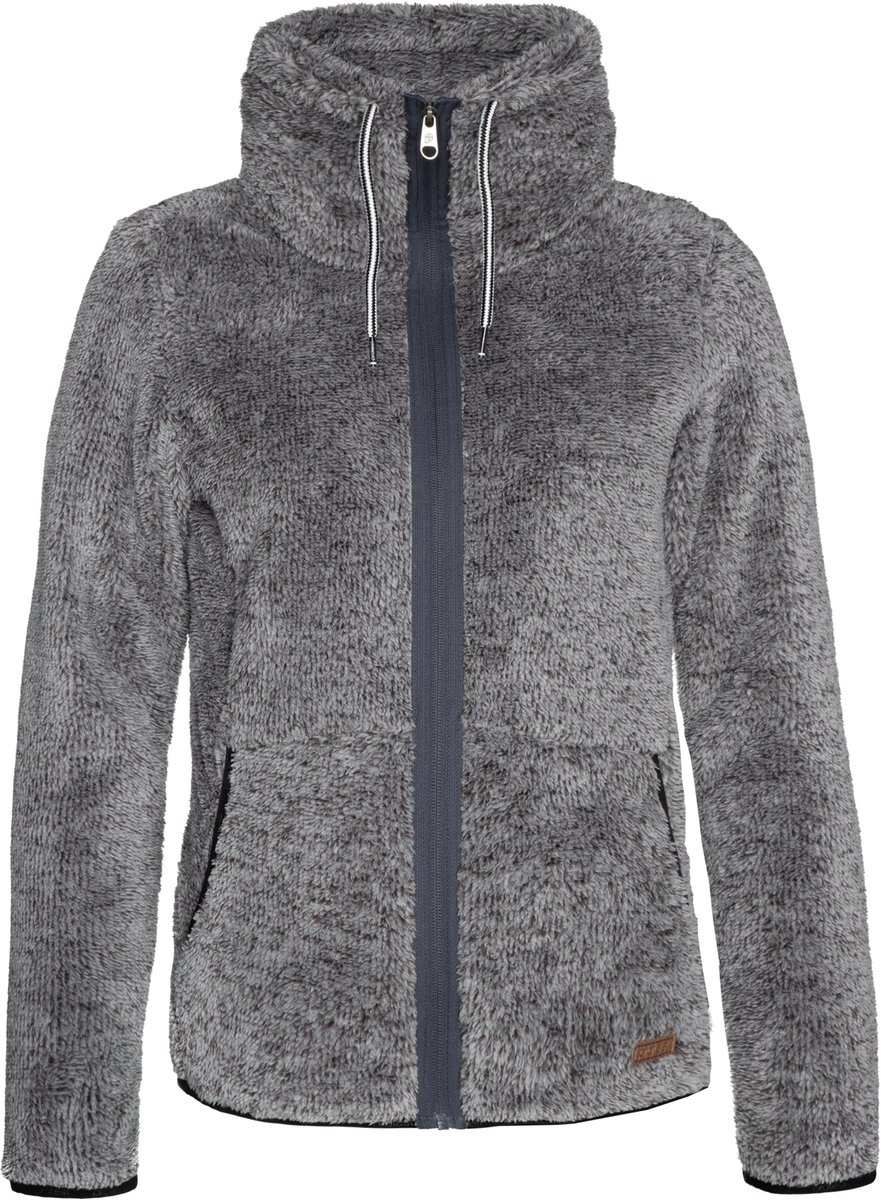Protest Riri Fleece vest Dames High-pile fleece Rits Grijs