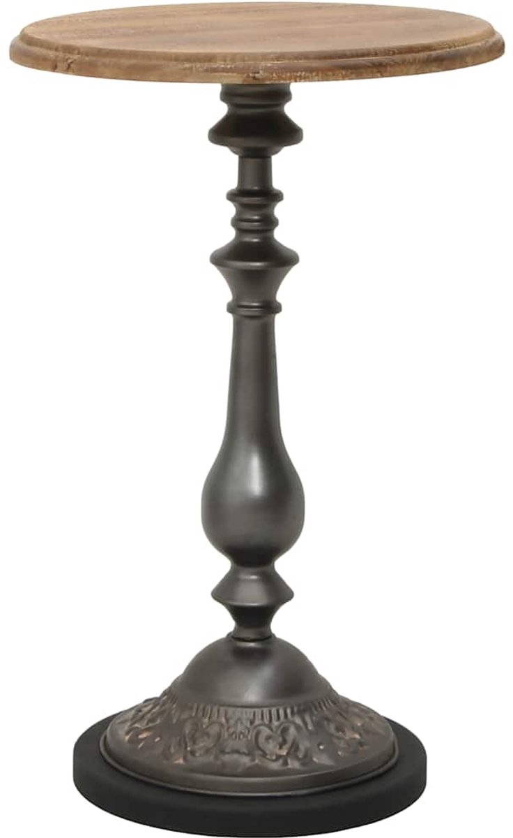 vidaXL Bijzettafel - 40x64 - cm - massief - vurenhout - bruin