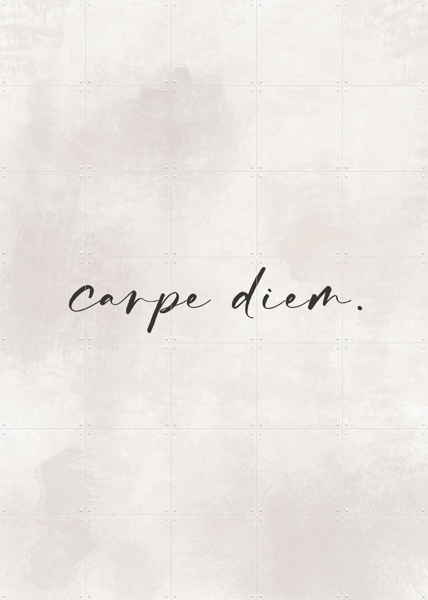 IXXI Seize The Moment, Treechild & Various - 100 x 140 cm - Gratis ophangtool - Grote wanddecoratie en posters - Typografie, Minimalisme, Modern