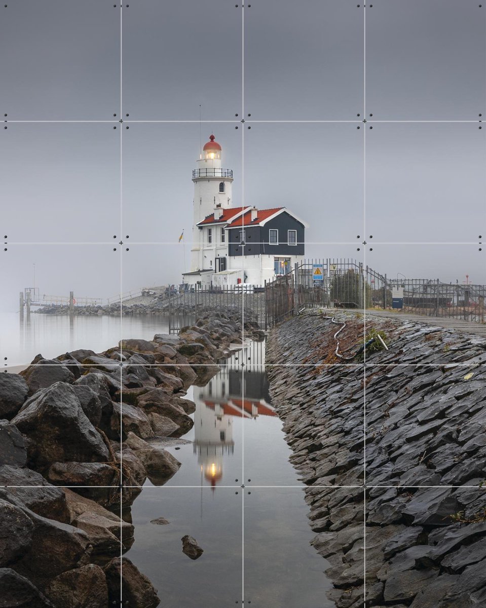 IXXI Paard van Marken, Michael Huijgens & Kunst in Kaart - 80 x 100 cm - Gratis ophangtool - Grote wanddecoratie en posters - Fotografie, Realisme