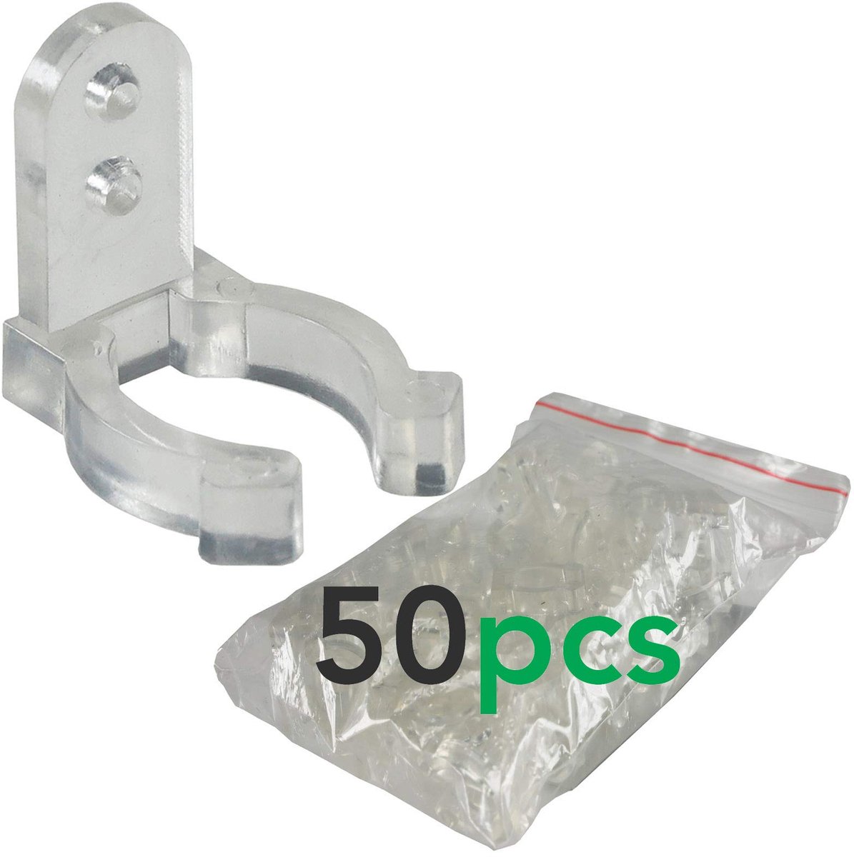 Bevestigingsclips voor LED-lichtslang 50 stuks