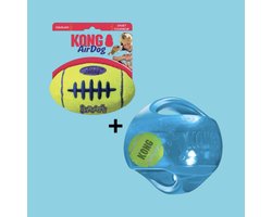 Combideal Kong - Jumbler Ball Assorti Large (18 CM) + Airdog Football Large (17 CM)
