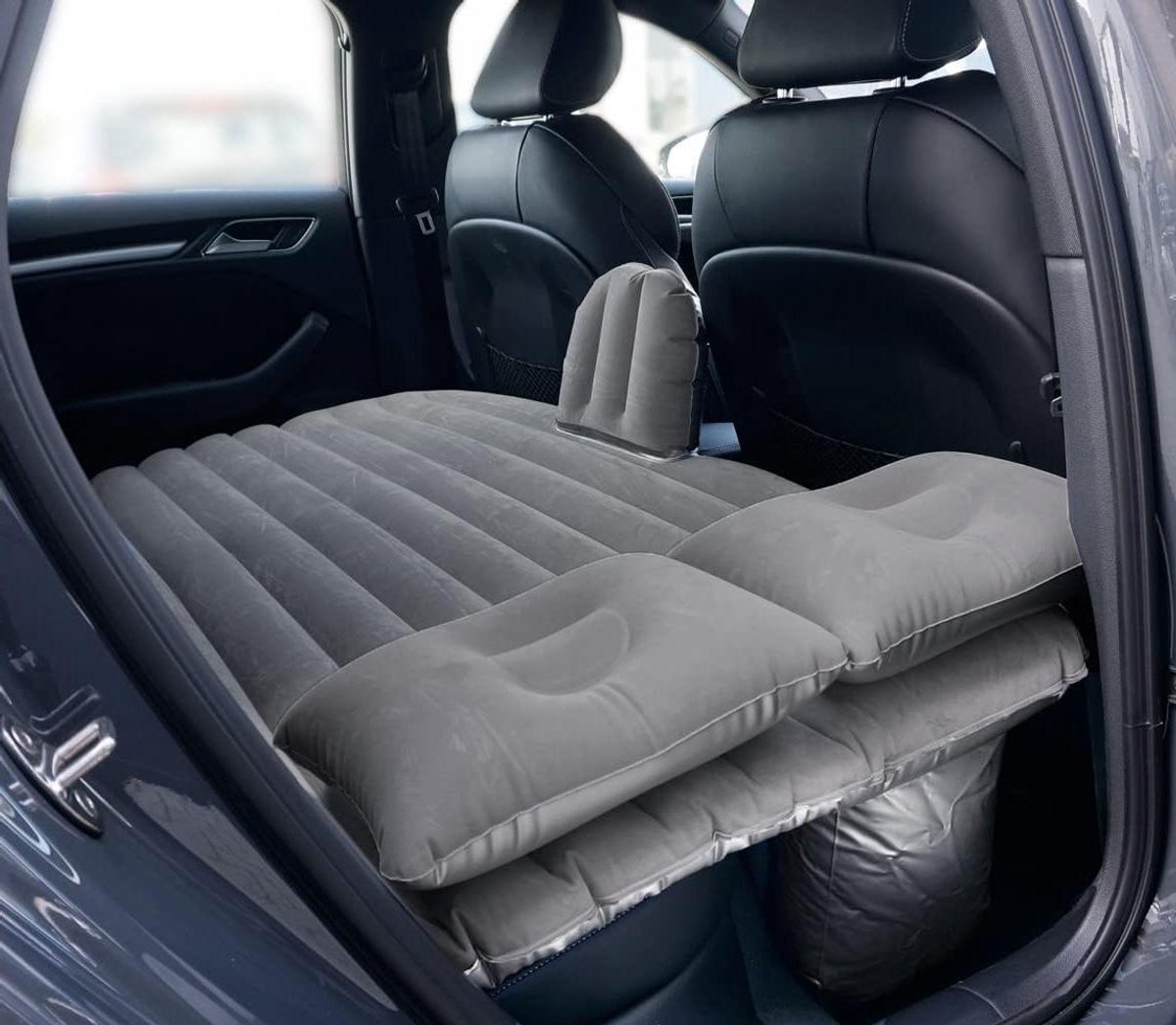 Auto Luchtbed - Achterbank Bed - Reizen Comfort - Inclusief Pomp - 85 x 135 cm - Zwart