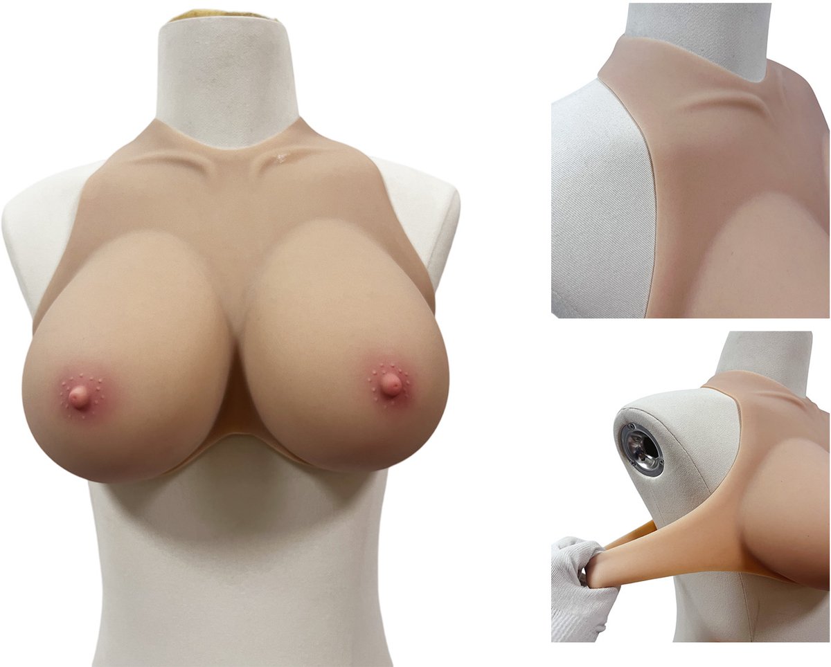 Body4Everybody - Siliconen Borstprothese Vest – C cup - Realistische Siliconen Borsten – Borstvormen voor Crossdressing, Cosplay & Borstsymmetrie – Huidskleur