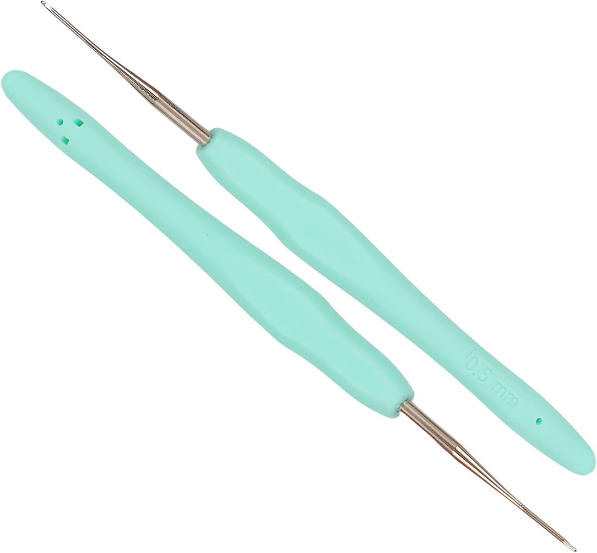 Haaknaald 0,5 mm 2 Stuks, Kleine Dreadlocks Haaknaald, Stalen Fijn Dun Voor Het Vergrendelen Van Haar, Ergonomisch, UK