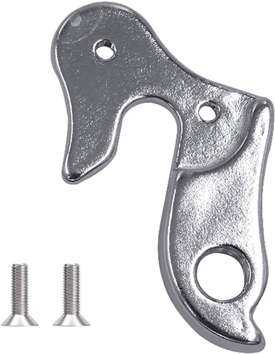 Derailleurhanger 339, compatibel met Norco Part # 913000-001, vervangt hanger 485 D627, voor Norco, Schwinn, Mongoose, Decathlon, Haro, Silverback, met bevestigingsbouten, zilver