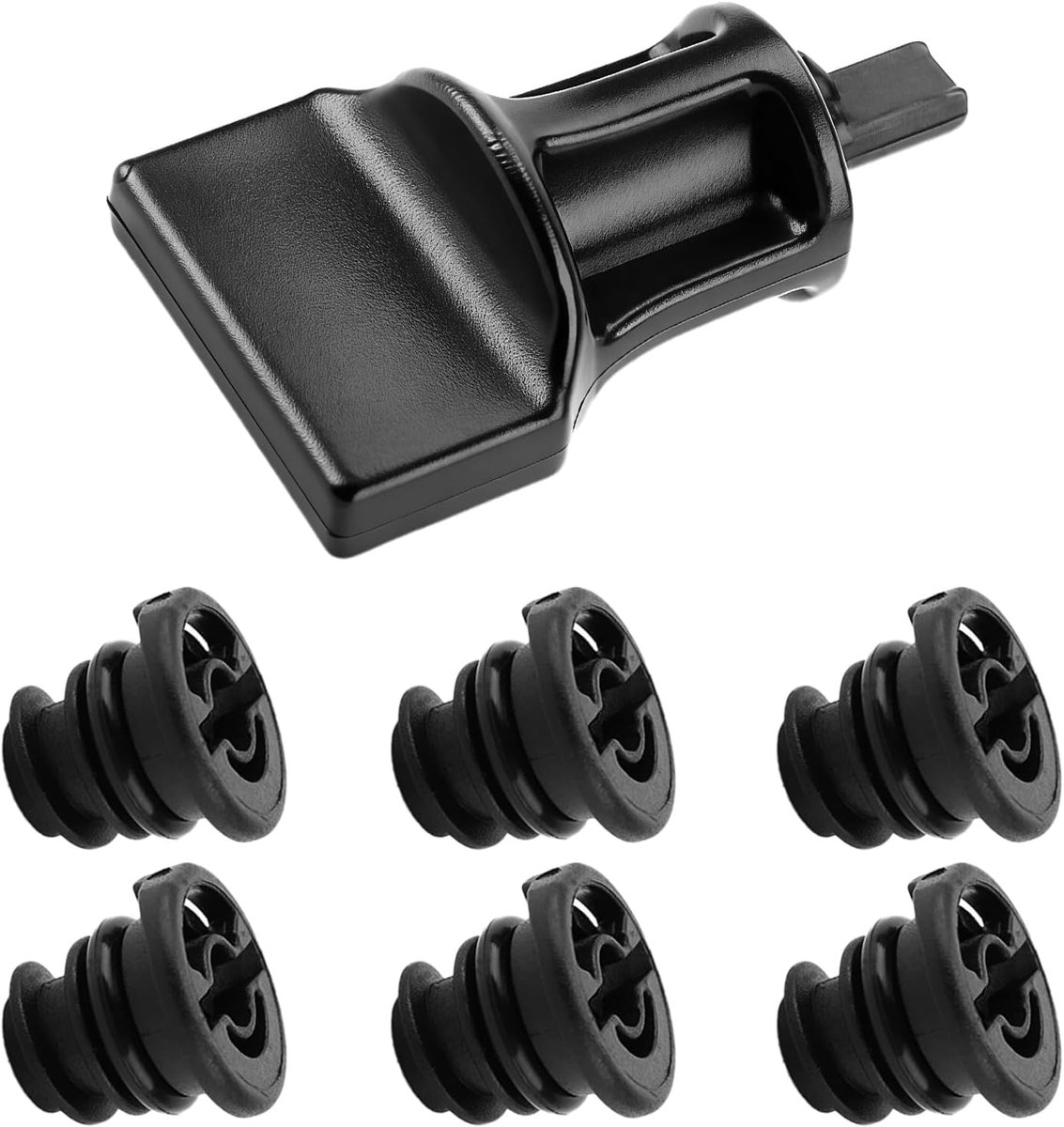 6 stuks auto olie aftapplug met olie aftapplug verwijderen tool, motor transmissie aftappluggen, auto carter afvoerplug vervangende accessoires compatibel met VW Audi Golf, vervangt OEM 06L103801